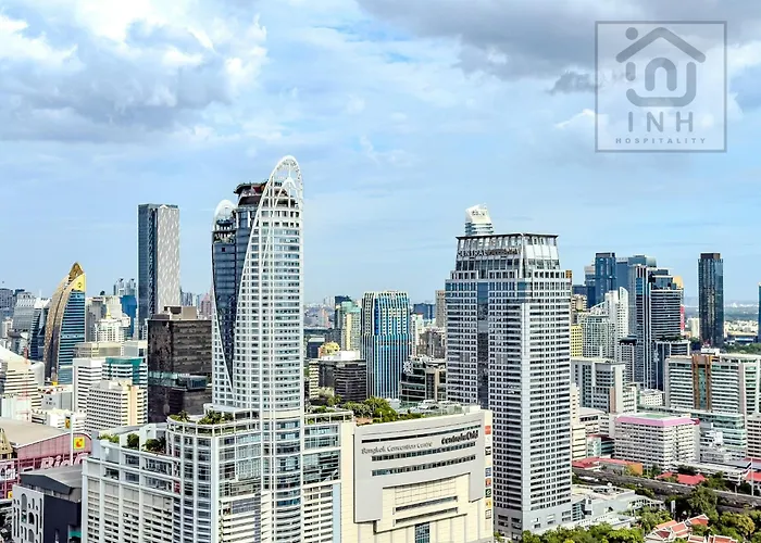 公寓 High-floor Luxury 2 Bedrooms 2 Bathrooms King&queen Bed Sky Pool Heart Of Siam District 曼谷高层奢华套房 两卧两卫 特大床 大床 无边泳池 坐落暹罗商圈核心 曼谷