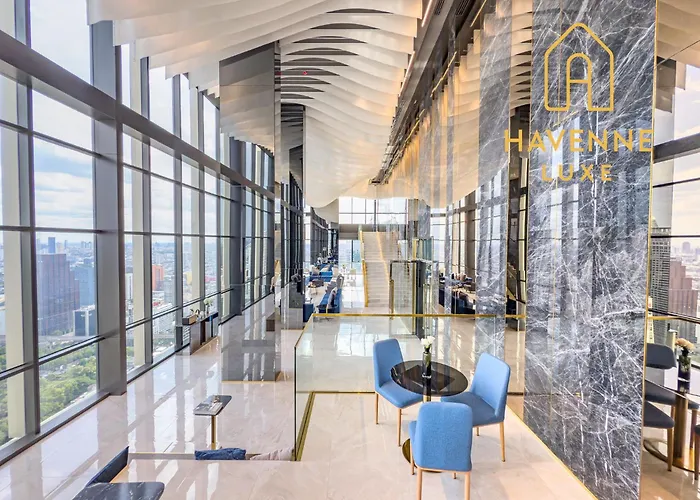 High-floor Luxury 2 Bedrooms 2 Bathrooms King&queen Bed Sky Pool Heart Of Siam District 曼谷高层奢华套房 两卧两卫 特大床 大床 无边泳池 坐落暹罗商圈核心 * 曼谷