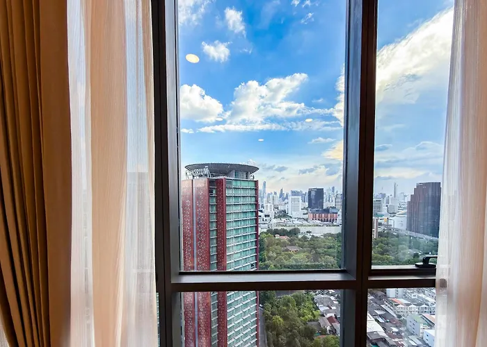 High-floor Luxury 2 Bedrooms 2 Bathrooms King&queen Bed Sky Pool Heart Of Siam District 曼谷高层奢华套房 两卧两卫 特大床 大床 无边泳池 坐落暹罗商圈核心 公寓 曼谷
