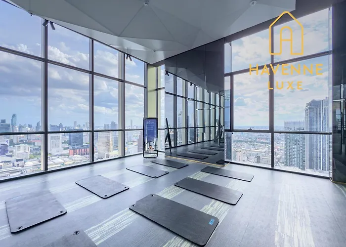 公寓 High-floor Luxury 2 Bedrooms 2 Bathrooms King&queen Bed Sky Pool Heart Of Siam District 曼谷高层奢华套房 两卧两卫 特大床 大床 无边泳池 坐落暹罗商圈核心
