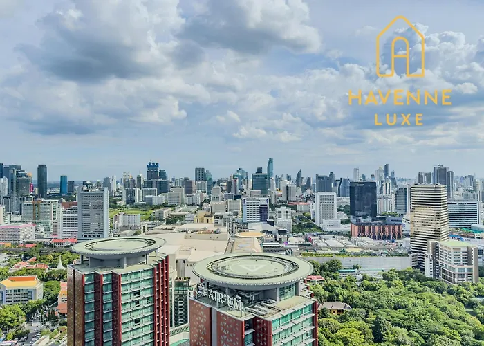 High-floor Luxury 2 Bedrooms 2 Bathrooms King&queen Bed Sky Pool Heart Of Siam District 曼谷高层奢华套房 两卧两卫 特大床 大床 无边泳池 坐落暹罗商圈核心 *