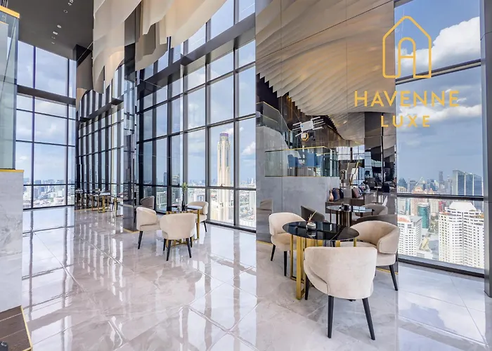 公寓 High-floor Luxury 2 Bedrooms 2 Bathrooms King&queen Bed Sky Pool Heart Of Siam District 曼谷高层奢华套房 两卧两卫 特大床 大床 无边泳池 坐落暹罗商圈核心