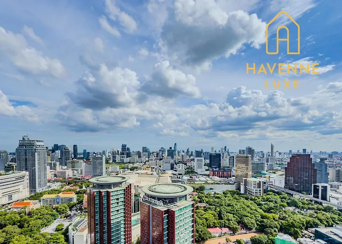 公寓 High-floor Luxury 2 Bedrooms 2 Bathrooms King&queen Bed Sky Pool Heart Of Siam District 曼谷高层奢华套房 两卧两卫 特大床 大床 无边泳池 坐落暹罗商圈核心
