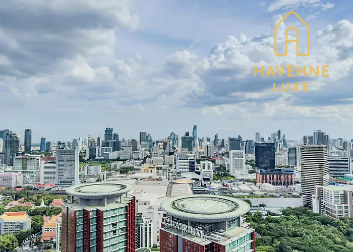 High-floor Luxury 2 Bedrooms 2 Bathrooms King&queen Bed Sky Pool Heart Of Siam District 曼谷高层奢华套房 两卧两卫 特大床 大床 无边泳池 坐落暹罗商圈核心