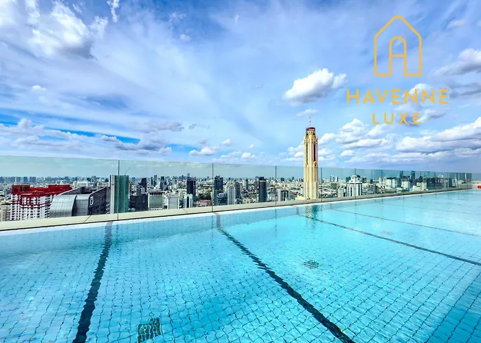 公寓 High-floor Luxury 2 Bedrooms 2 Bathrooms King&queen Bed Sky Pool Heart Of Siam District 曼谷高层奢华套房 两卧两卫 特大床 大床 无边泳池 坐落暹罗商圈核心 曼谷